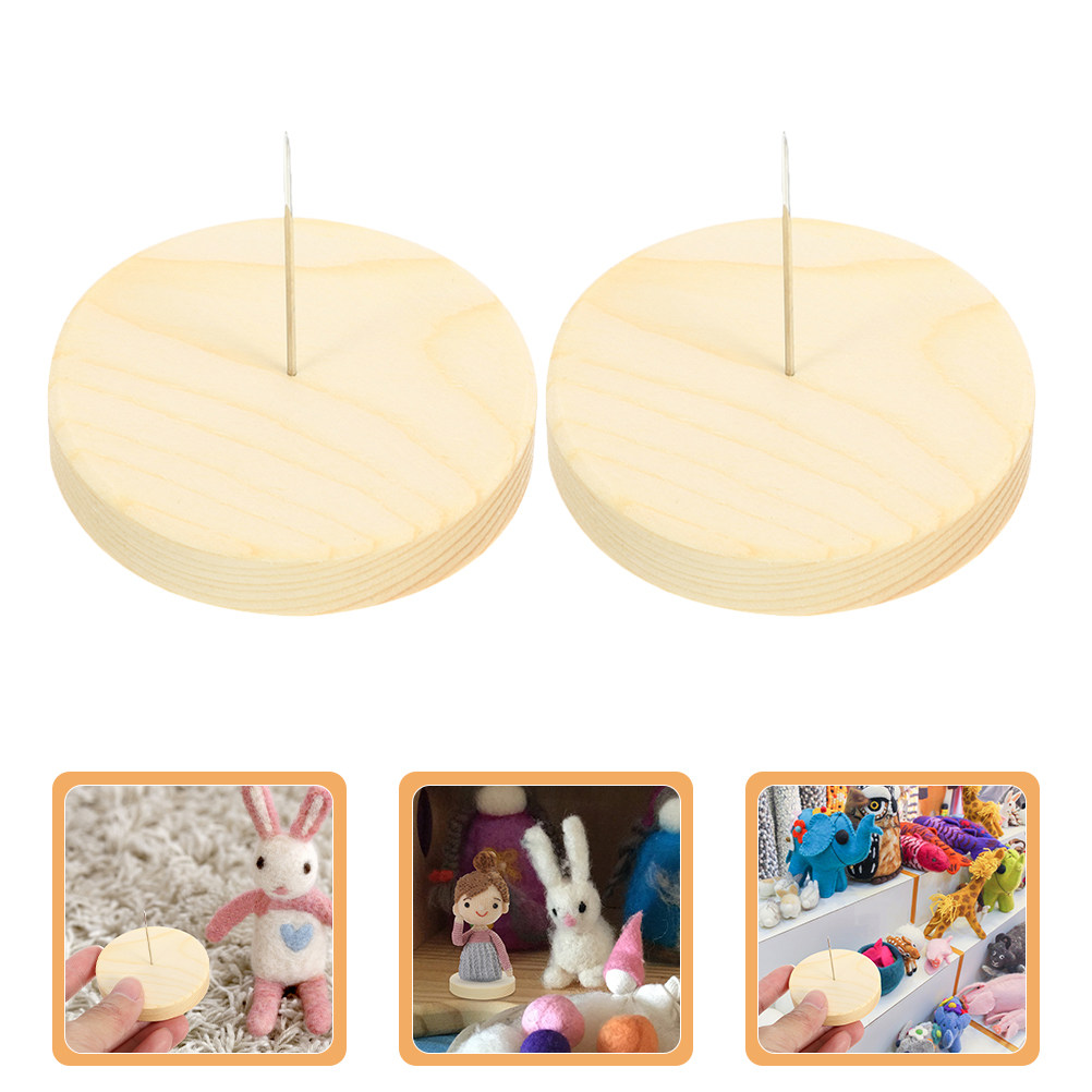 Display Stand Wood - 4Pcs Wool Felt Needle Felting Stand