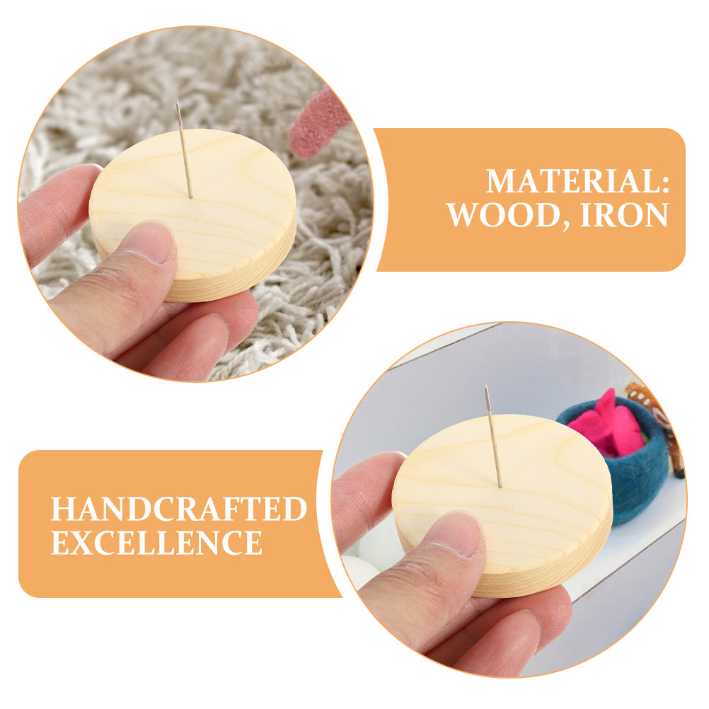 4Pcs Wool Felt Needle Felting  - огляд і ціна Display Stand Wood