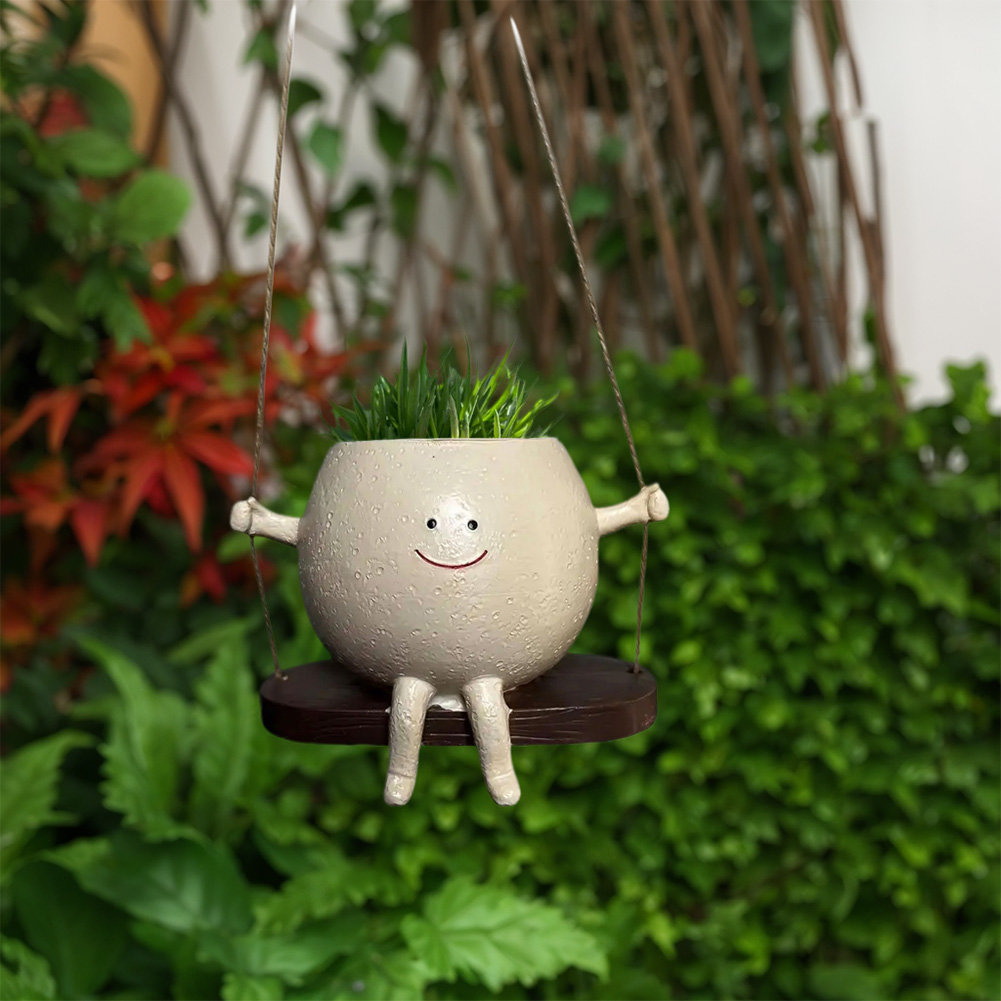 Chair/Swing Smile Face Planter - огляд і ціна Japanese Garden Bonsai