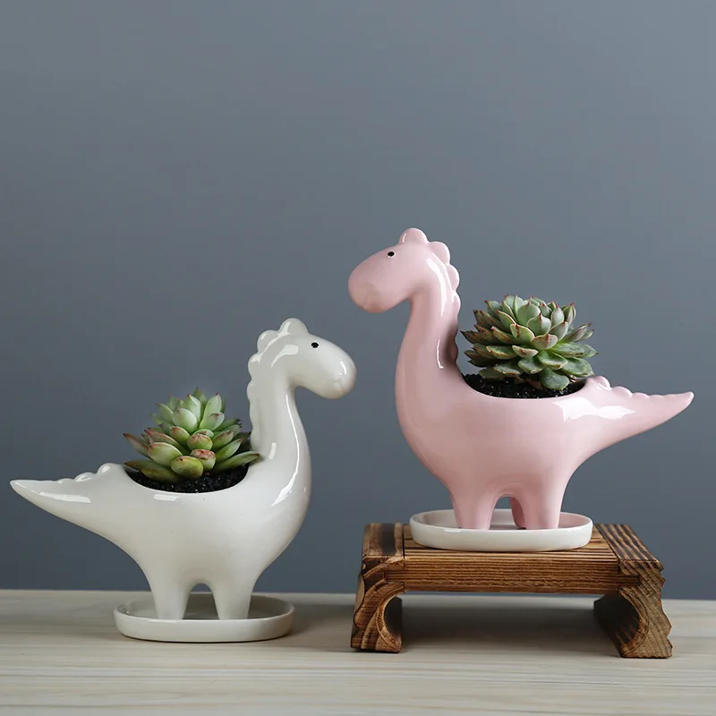 Ceramic Cartoon Dinosaur Plant - огляд і ціна Japanese Garden Bonsai