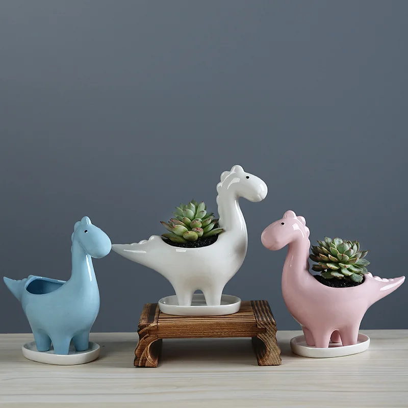 Ceramic Cartoon Dinosaur Plant - огляд і ціна Japanese Garden Bonsai