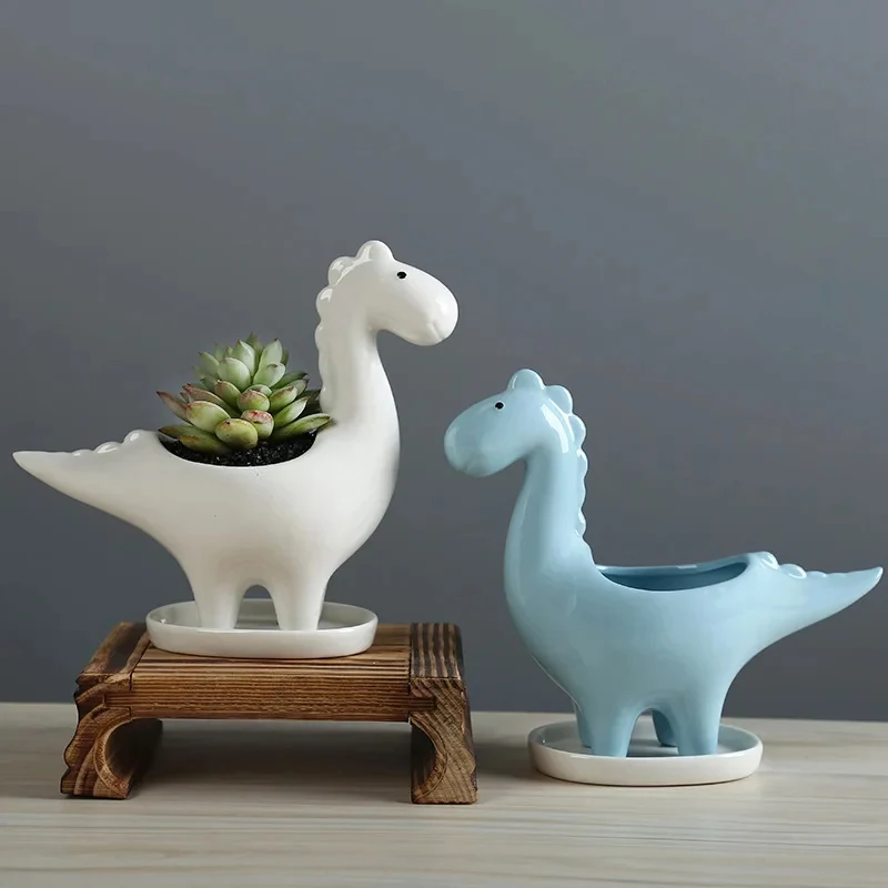 Ceramic Cartoon Dinosaur Plant - огляд і ціна Japanese Garden Bonsai