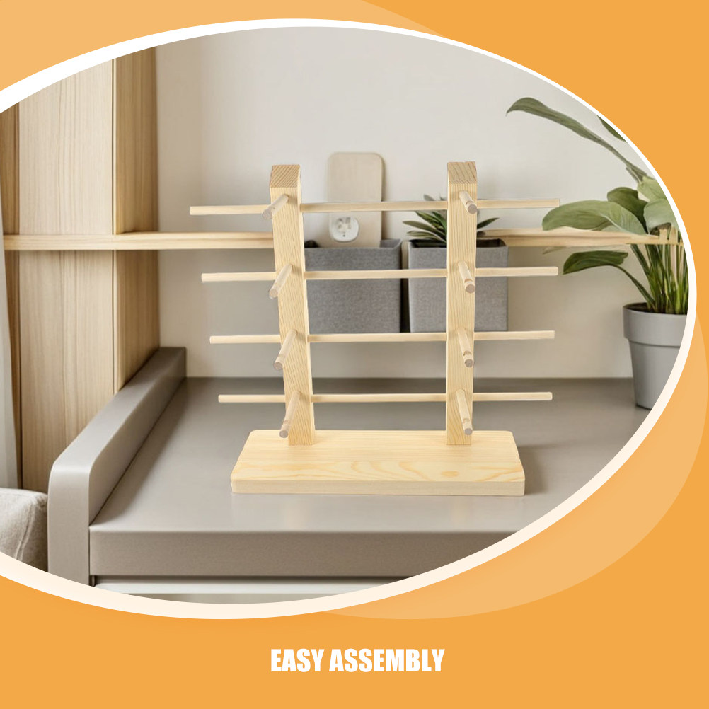 2Pcs Eyeglass Display Rack Woo - огляд і ціна Display Stand Wood