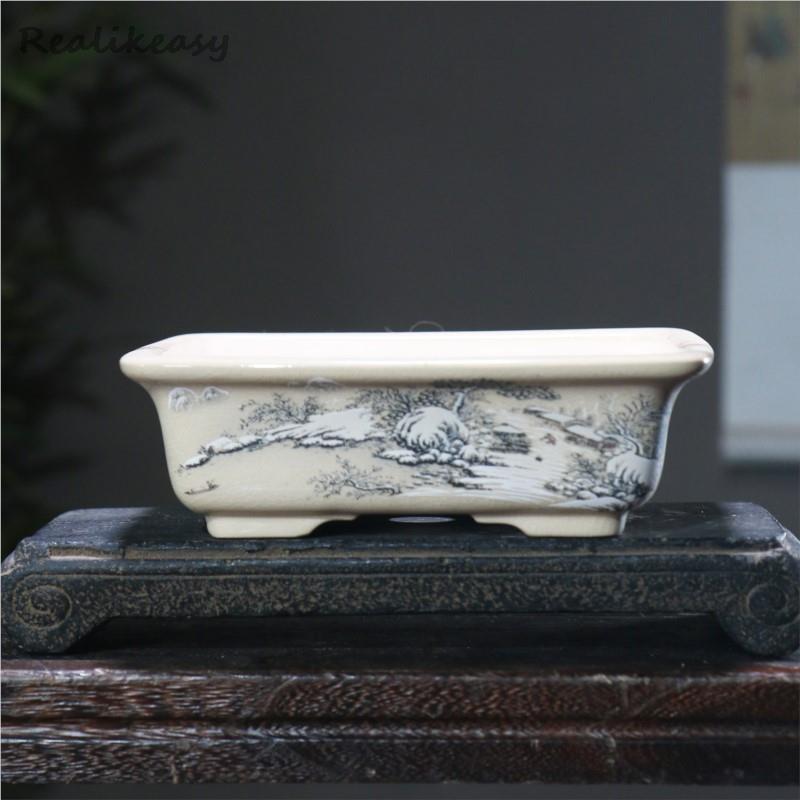6Size Purple Sand Flower Pot C - огляд і ціна Japanese Garden Bonsai