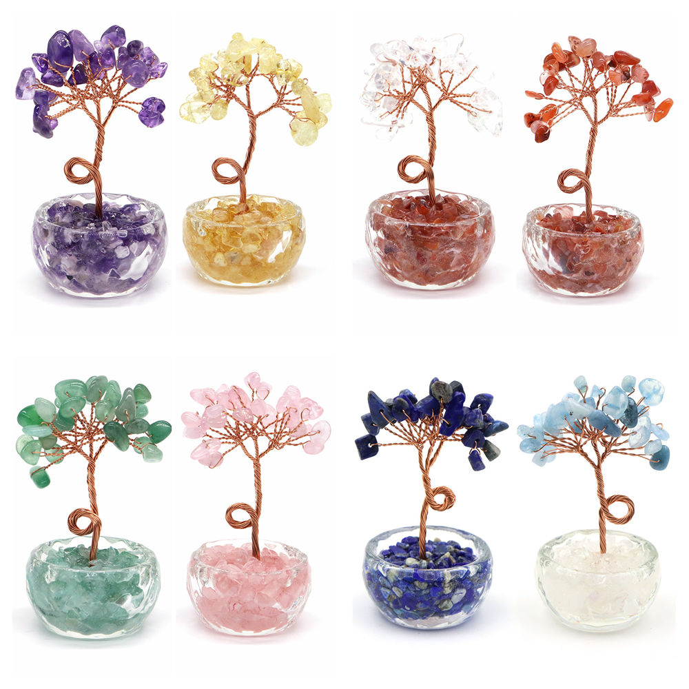 Natural Gemstone Crystal Lucky - огляд і ціна Bonsai Rock Garden