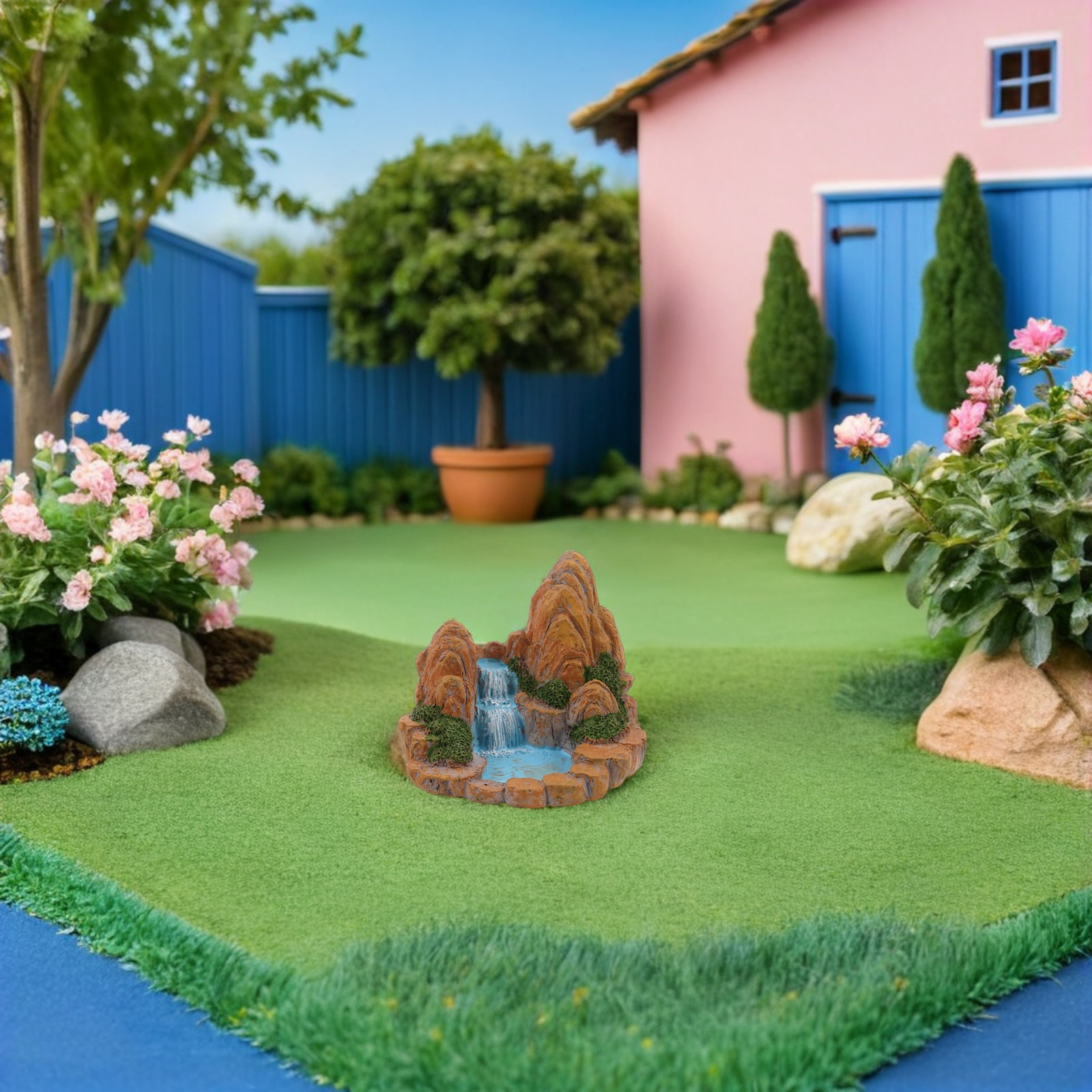2Pcs Mini Rockery Pool Artific - огляд і ціна Bonsai Garden With Pond