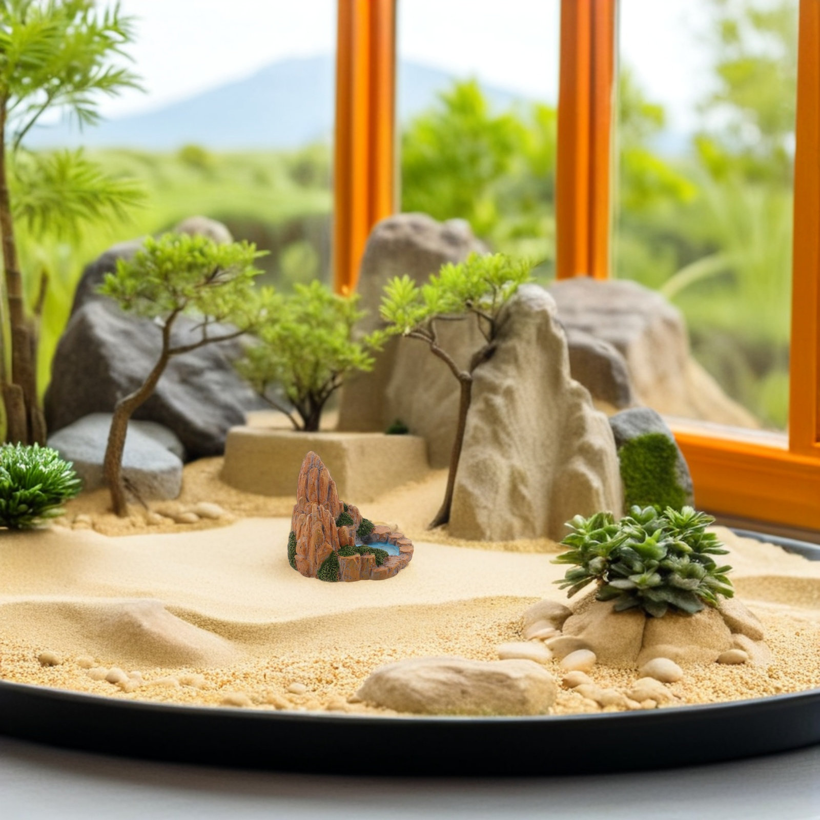 2Pcs Mini Rockery Pool Artific - огляд і ціна Bonsai Garden With Pond