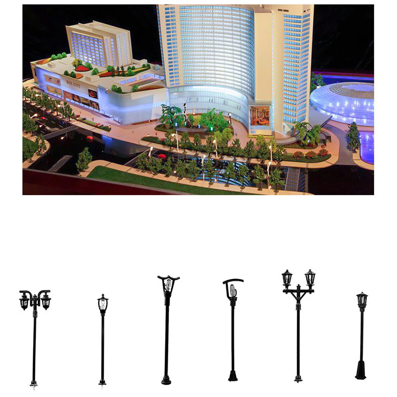 4Pcs Miniatures Road Light Mic - огляд і ціна Bonsai Garden Miniature