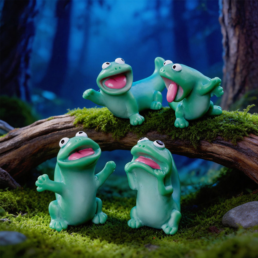 5pc Cartoon Funny Green Lizard - огляд і ціна Bonsai Garden Miniature